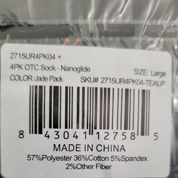 4pk Tommie copper compression socks nanoglide - Picture 2 of 3